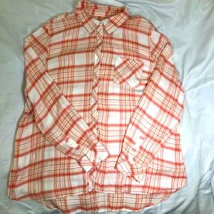 Oversized plaid shirt